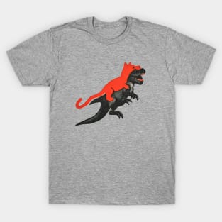 cat and dinosaur T-Shirt